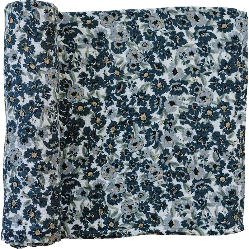 Mebie Baby Liberty Floral Muslin Swaddle Blanket keeps your baby cozy with a soft baby swaddle.