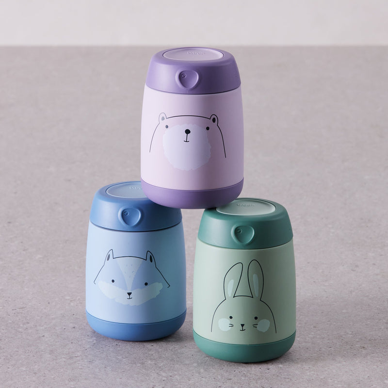 three stack of mini insulated food jars by bbox