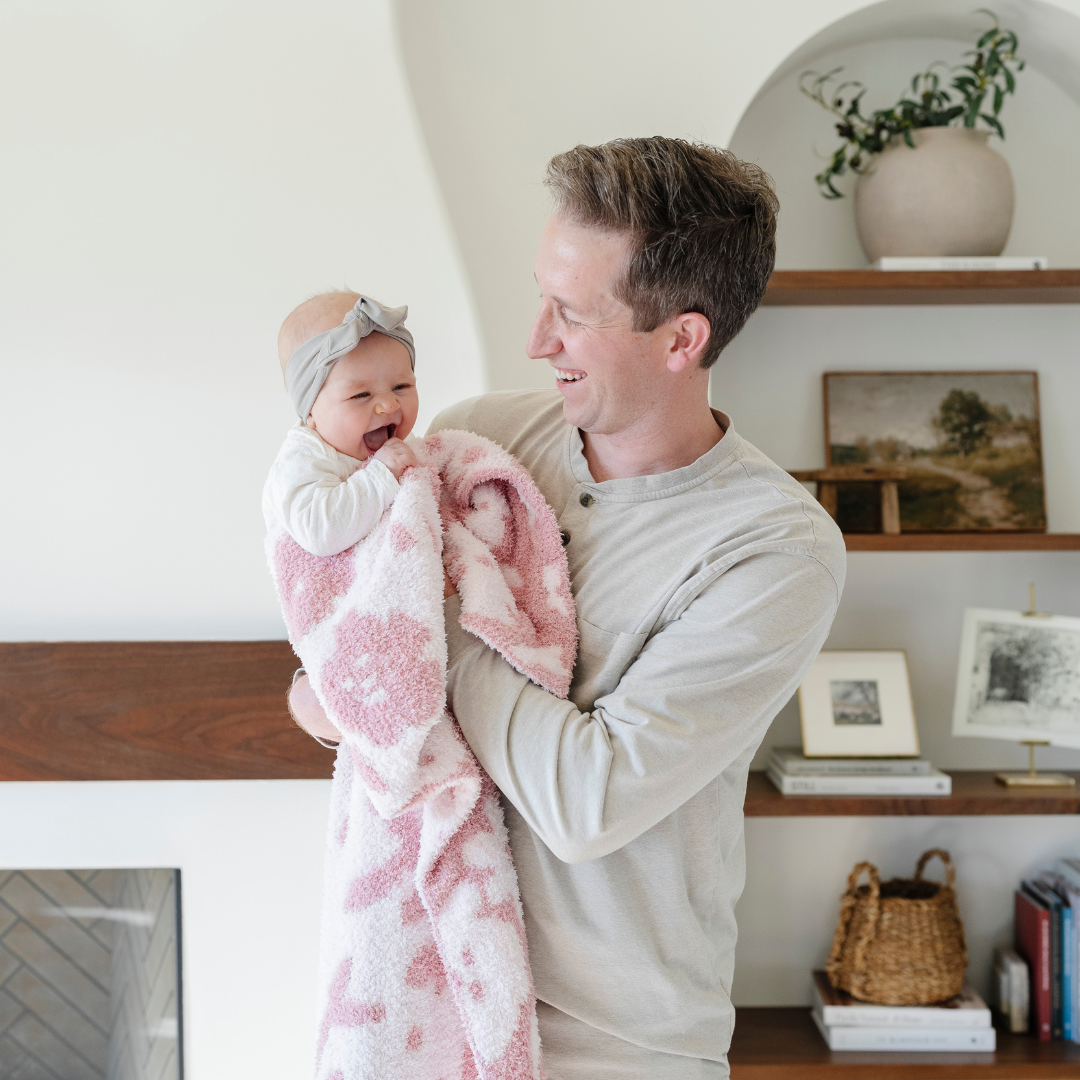 In Petal Pink, the Saranoni BAMBONI¨ Receiving Blanket makes a lovely and gentle choice for baby girl blankets.