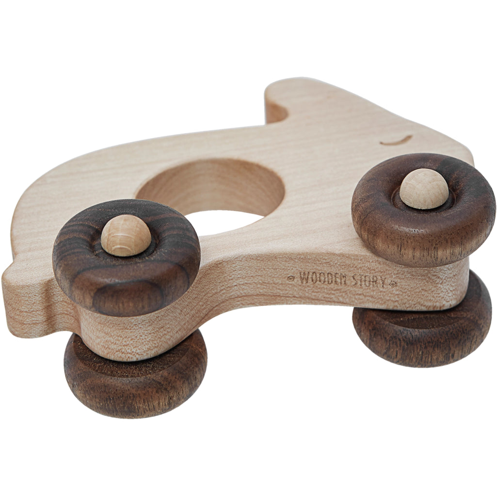 wooden story children's toys wooden rabbit montessori toys