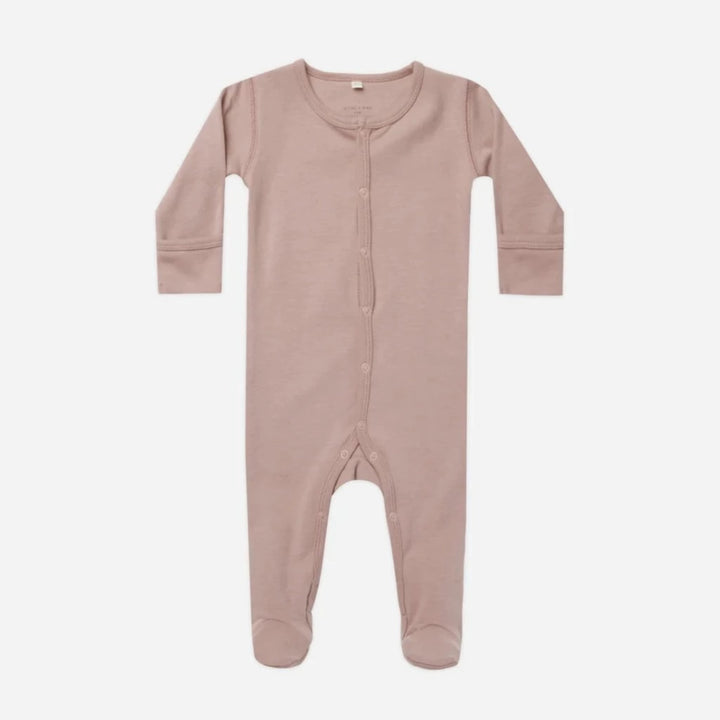 quincy mae baby footie in mauce