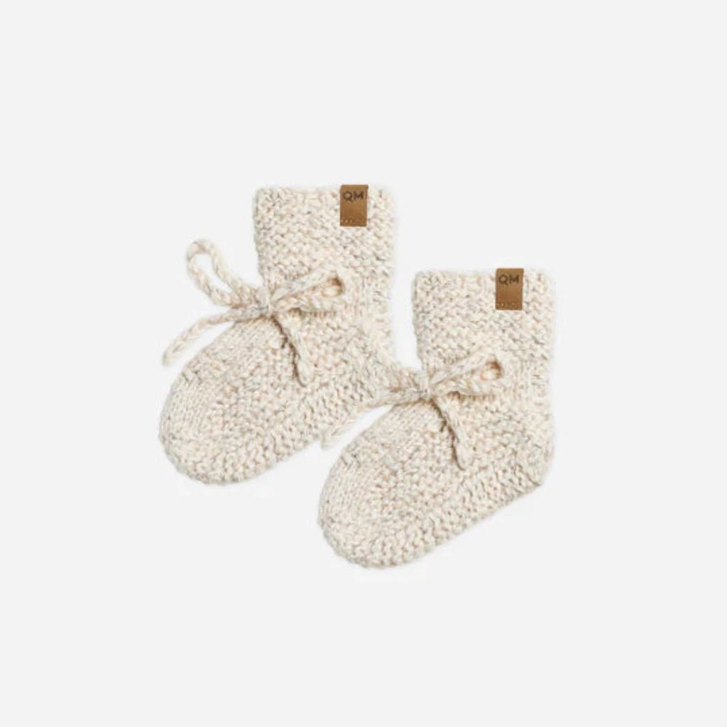 quincy mae clothing baby booties natural