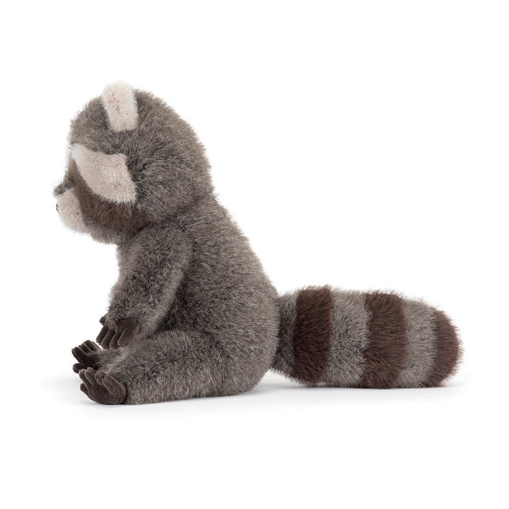 Jellycat Trixiwoo Raccoon plush stuffed animal toy, soft raccoon stuffed toy, best children's toy - close-up detail
