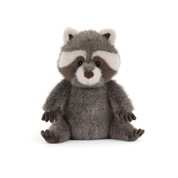 Jellycat Trixiwoo Raccoon plush stuffed animal toy, soft raccoon stuffed toy, best children's toy - side view