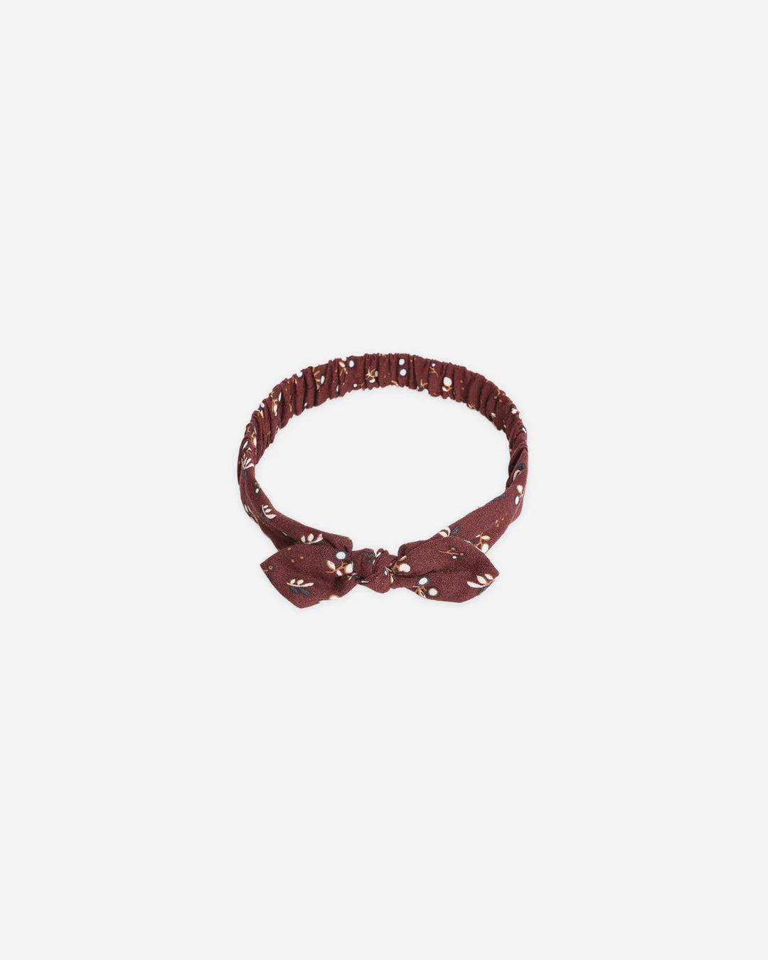 Burgundy Baby Bow Headband by Rylee & Cru, cute headbands perfect for everyday wear