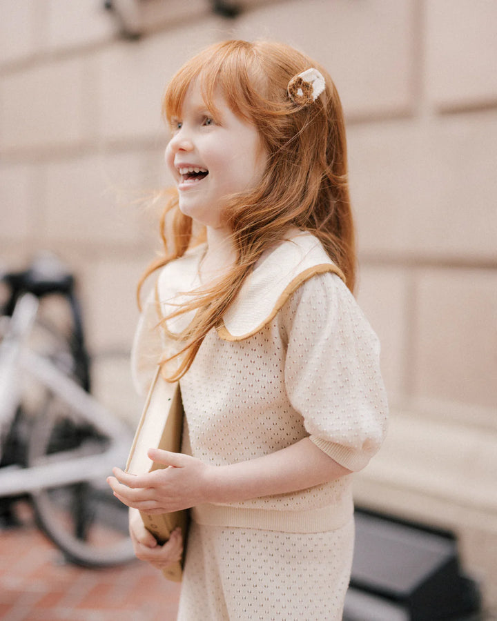 Adorable Rylee & Cru Crochet Clips in playful colors, hair clip for girlsÕ outfits