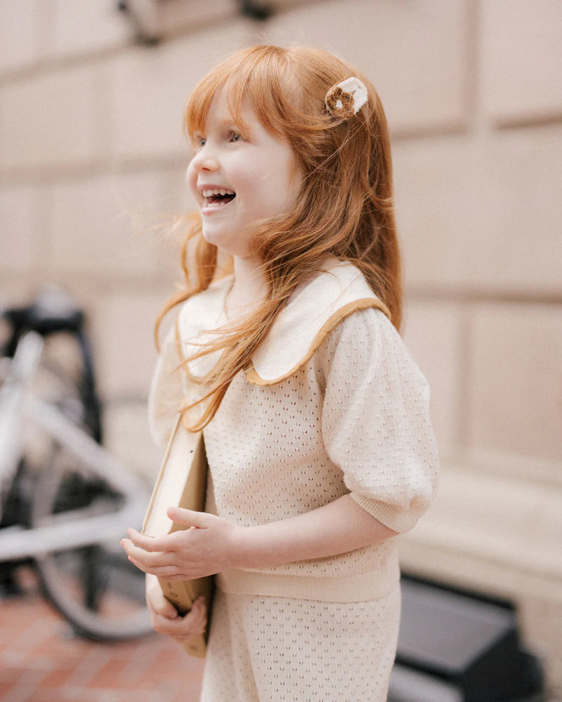 Adorable Rylee & Cru Crochet Clips in playful colors, hair clip for girlsÕ outfits