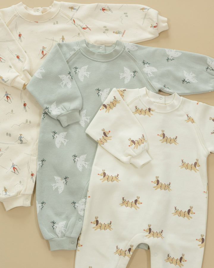 rylee & Cru raglan one piece for infants multiple patterns