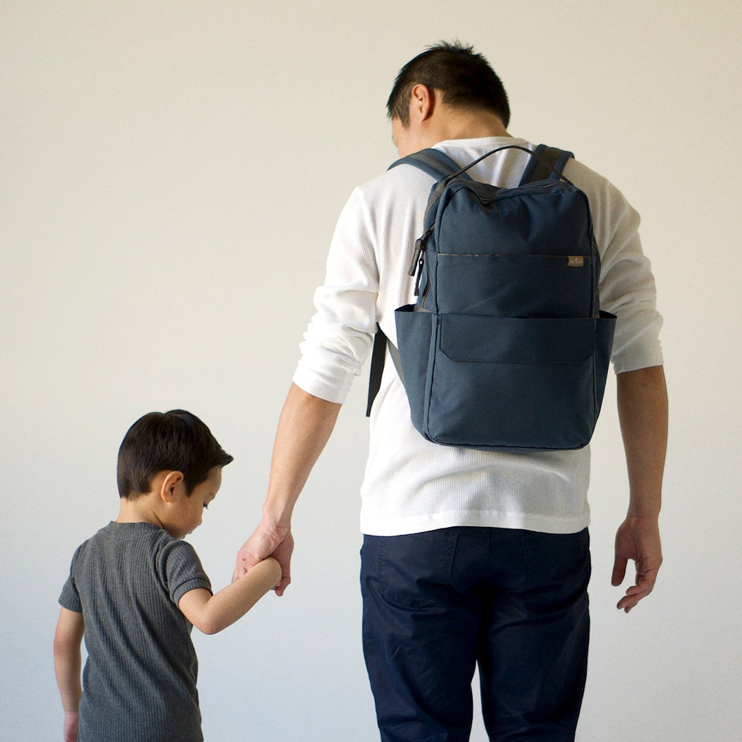 Navy Red Roo Little Unicorn Red Rovr Roo Backpack - Navy – Hazel & Fawn