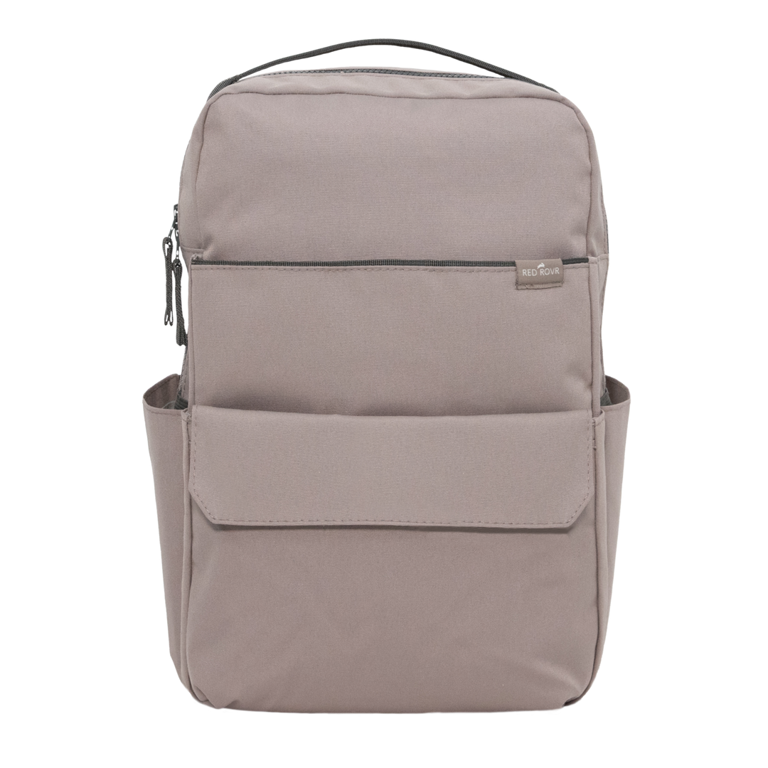Little Unicorn Red Rovr Roo Backpack in Truffle blends modern design with functionality for stylish kids backpacks.