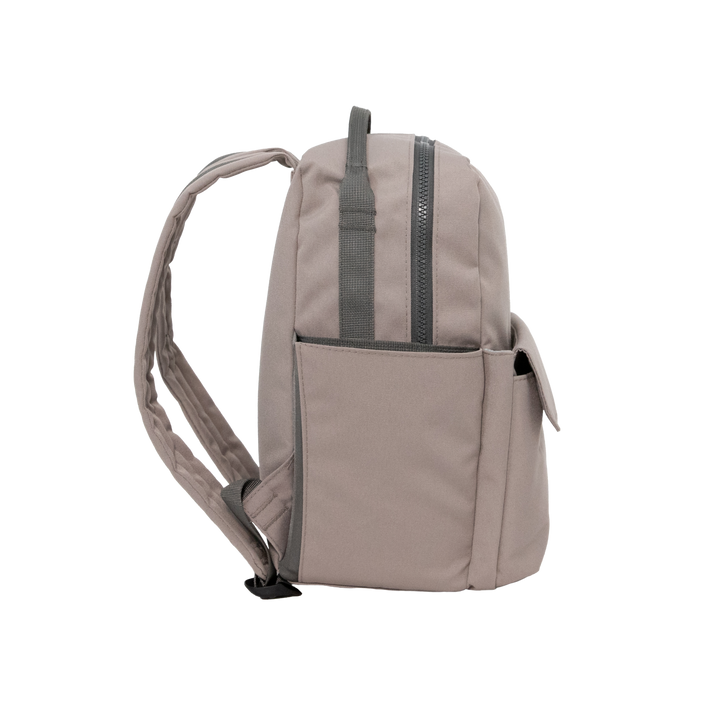 Compact and stylish, the Little Unicorn Red Rovr Mini Roo Backpack in Truffle is perfect for kid backpacks.