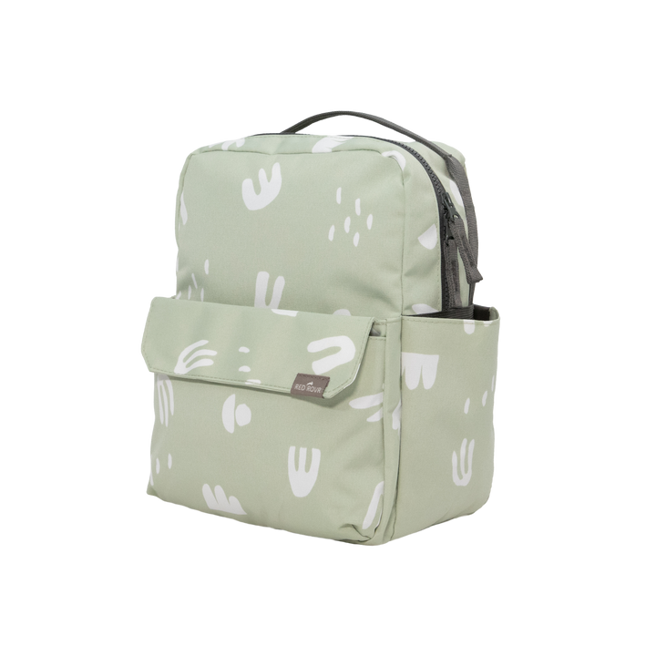 Designed for comfort and function, the Little Unicorn Red Rovr Mini Roo Backpack in Pear Doodle is a top-rated kid backpack.
