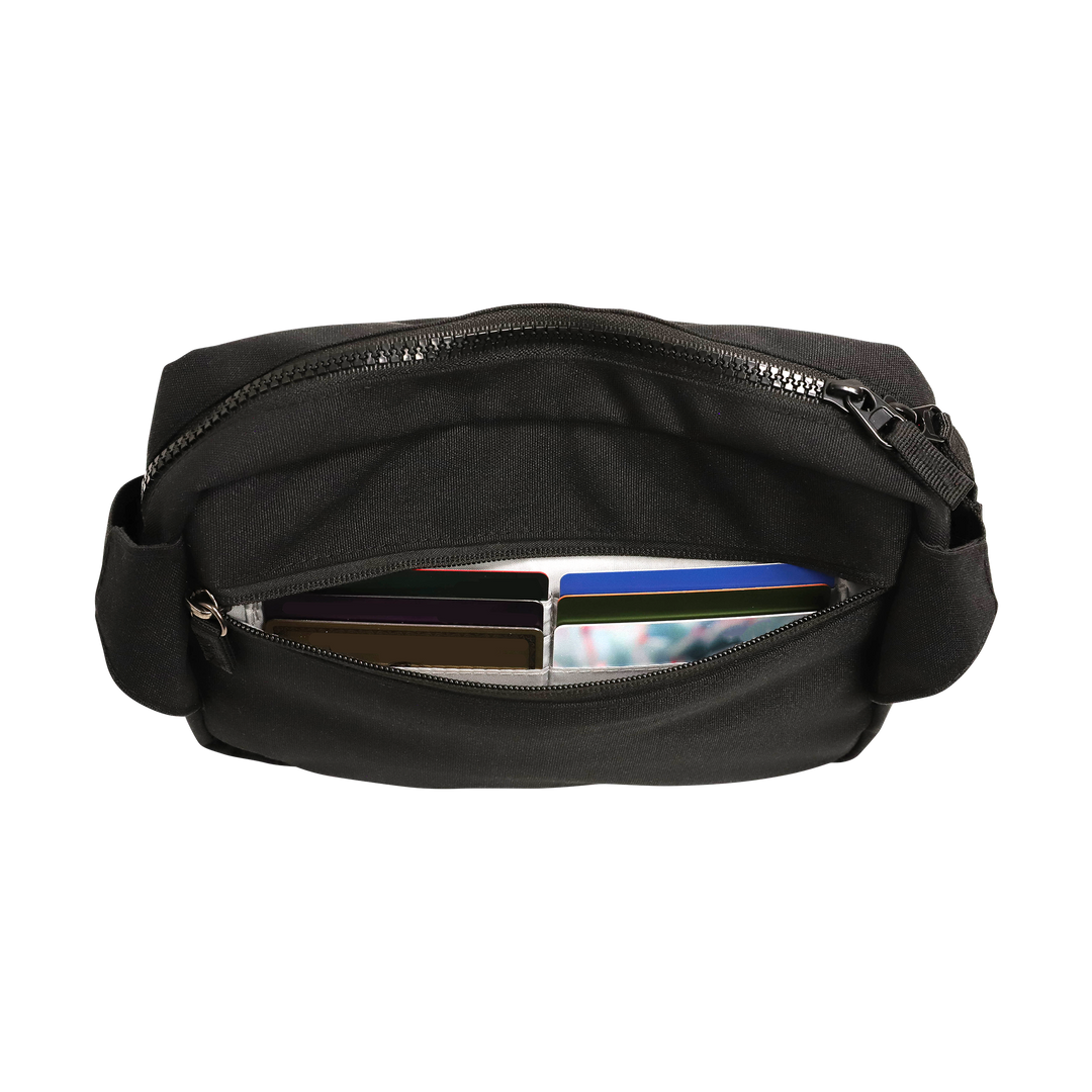 Compact Little Unicorn Red Rovr Joey Belt Bag - Charcoal, hands-free belt bags for commuting or shopping