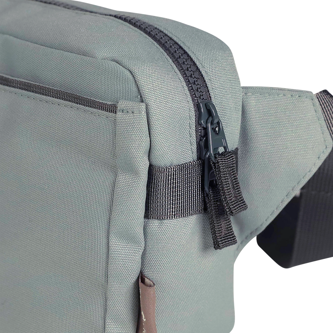 Adjustable Little Unicorn Red Rovr Joey Belt Bag - Sage, trendy belt bags for travel or errands