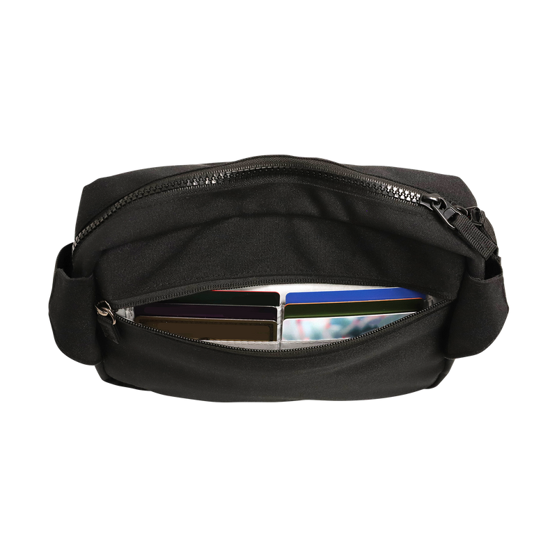 Fanny pack style Little Unicorn Red Rovr Joey Belt Bag - Black, hands-free cross body fanny pack