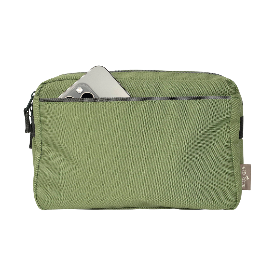 Little Unicorn Red Rovr Joey Belt Bag - Moss, lightweight crossbody belt bag for on-the-go style