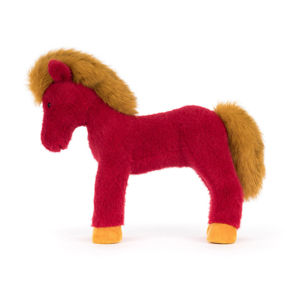Jellycat Jellycat Festival Horse collectible plushie - super soft toddler toy for babies and toddlers - new baby gift - playroom decor - everyday soothing - detail view