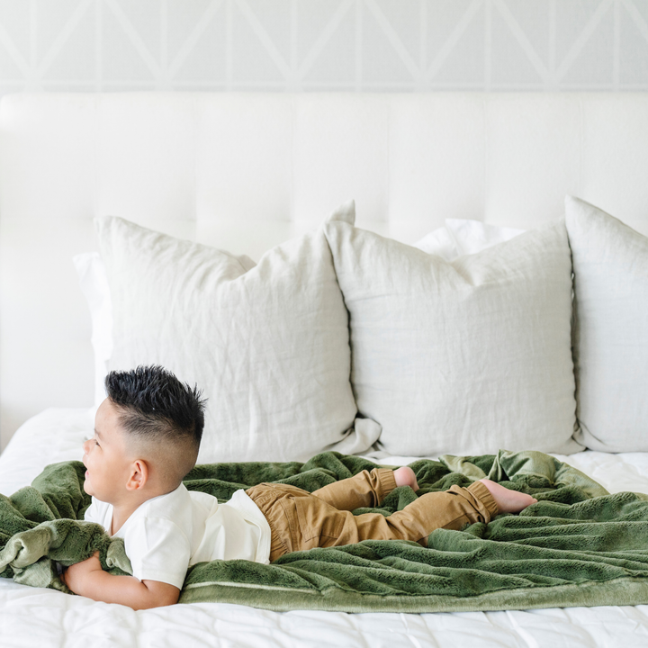 Soft and snuggly, the Fern Saranoni Lush Receiving Blanket is an excellent soft baby blankets pick.