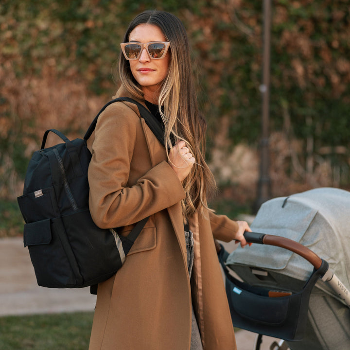 Little Unicorn Red Rovr Roo Backpack - Black styled with accessories, a smart option for kids school backpacks.