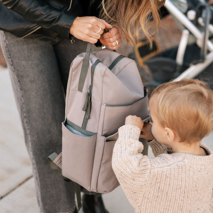 Practical elegance defines the Little Unicorn Red Rovr Roo Backpack - Truffle, perfect for little kids backpack collections.
