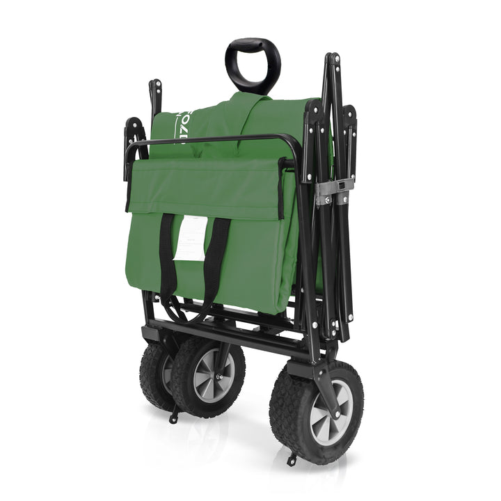green wagon wonderfold folding stroller wagon