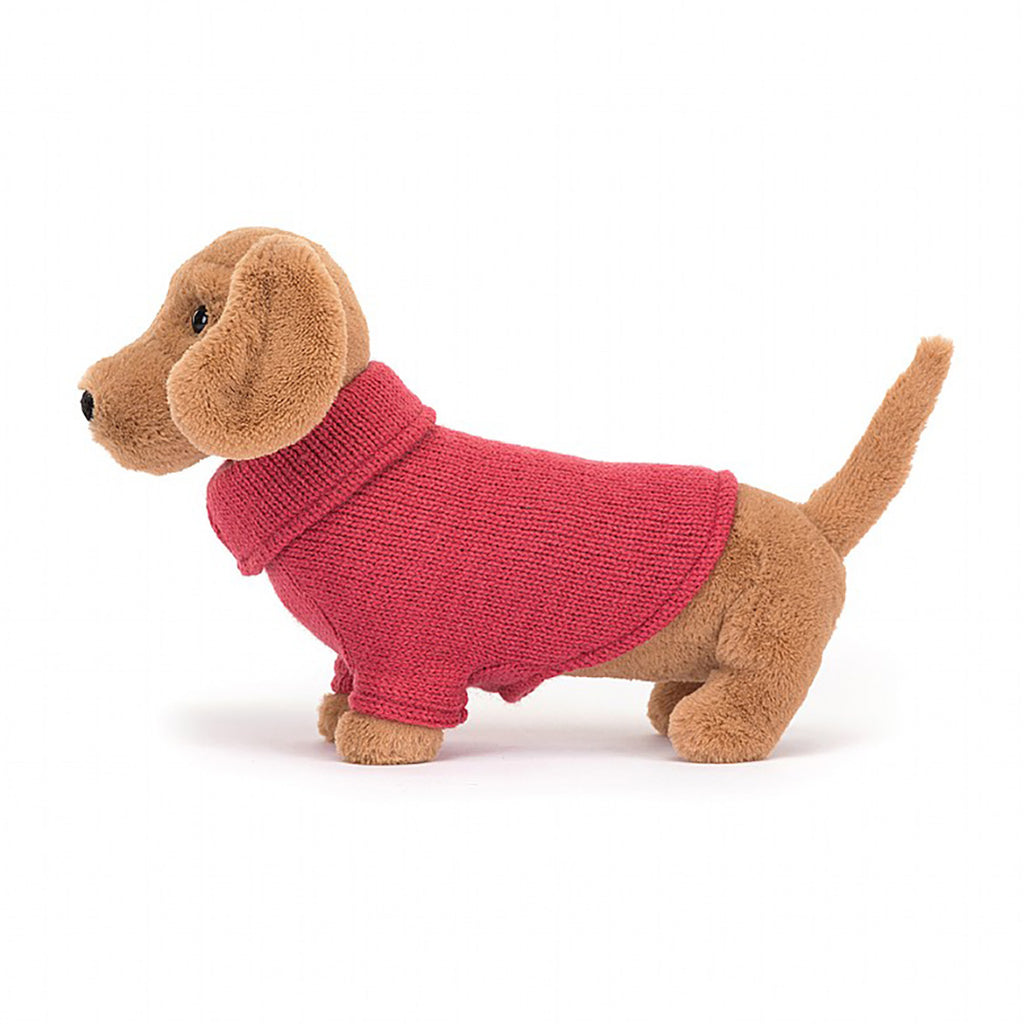 cute stuffed animal dog in sweater