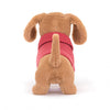 jellycat sweater sausage dog plush toy