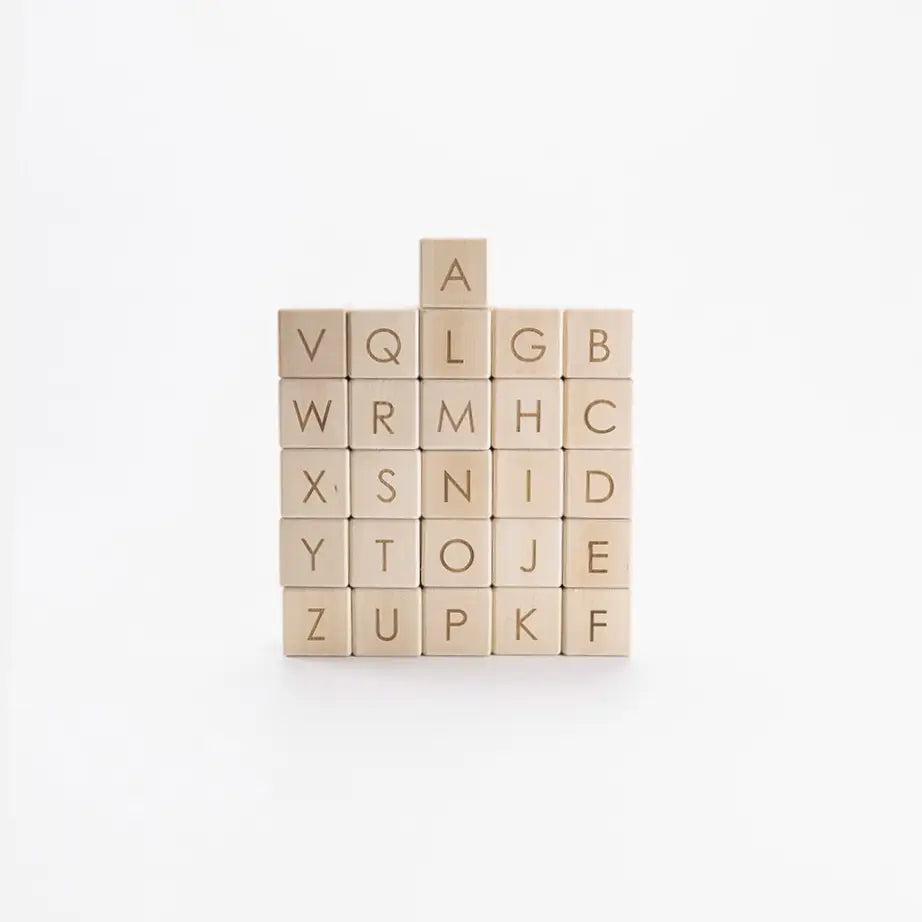 Sabo Concept montessori toys wooden alphabet blocks