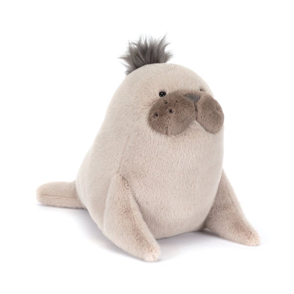 Jellycat Roarwell Sea Lion SEA2LN -- smooth dark plush sea lion stuffed animal with sculpted flippers, theatrical ocean animal gift for marine life lovers and Jellycat fans 2026