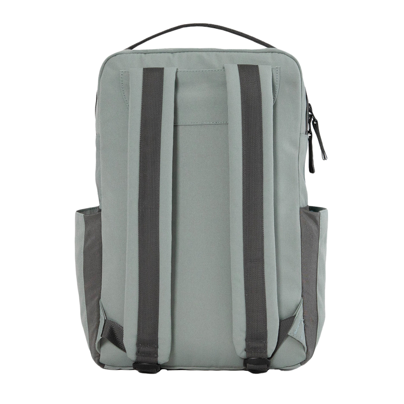 Top angle of Little Unicorn Red Rovr Roo Backpack - Sage, crafted for comfort and ideal as a kids school backpack.