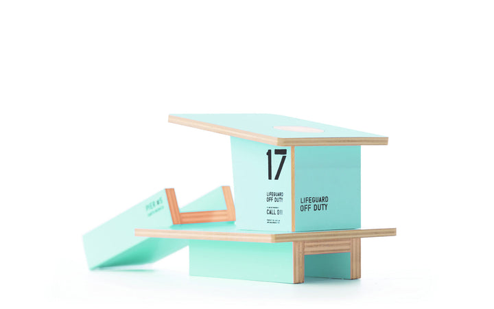 Plantoys Teal Santa Monica, small toy cars accessory crafted in durable wooden design.