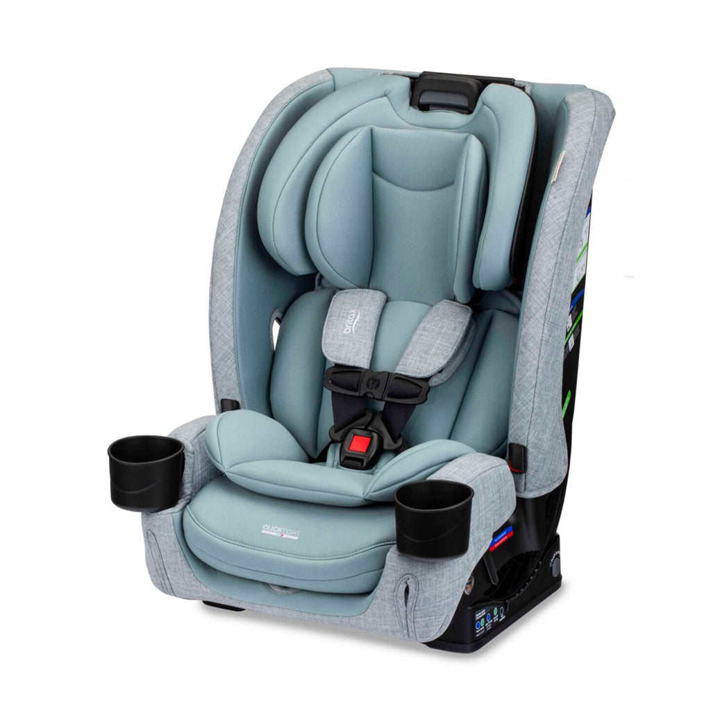 Britax One4Life Slim ClickTight all-in-one car seats in Sea Foam, designed for newborn-to-booster transitions.