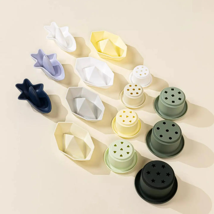 Coco village siicone toddler bath toy set