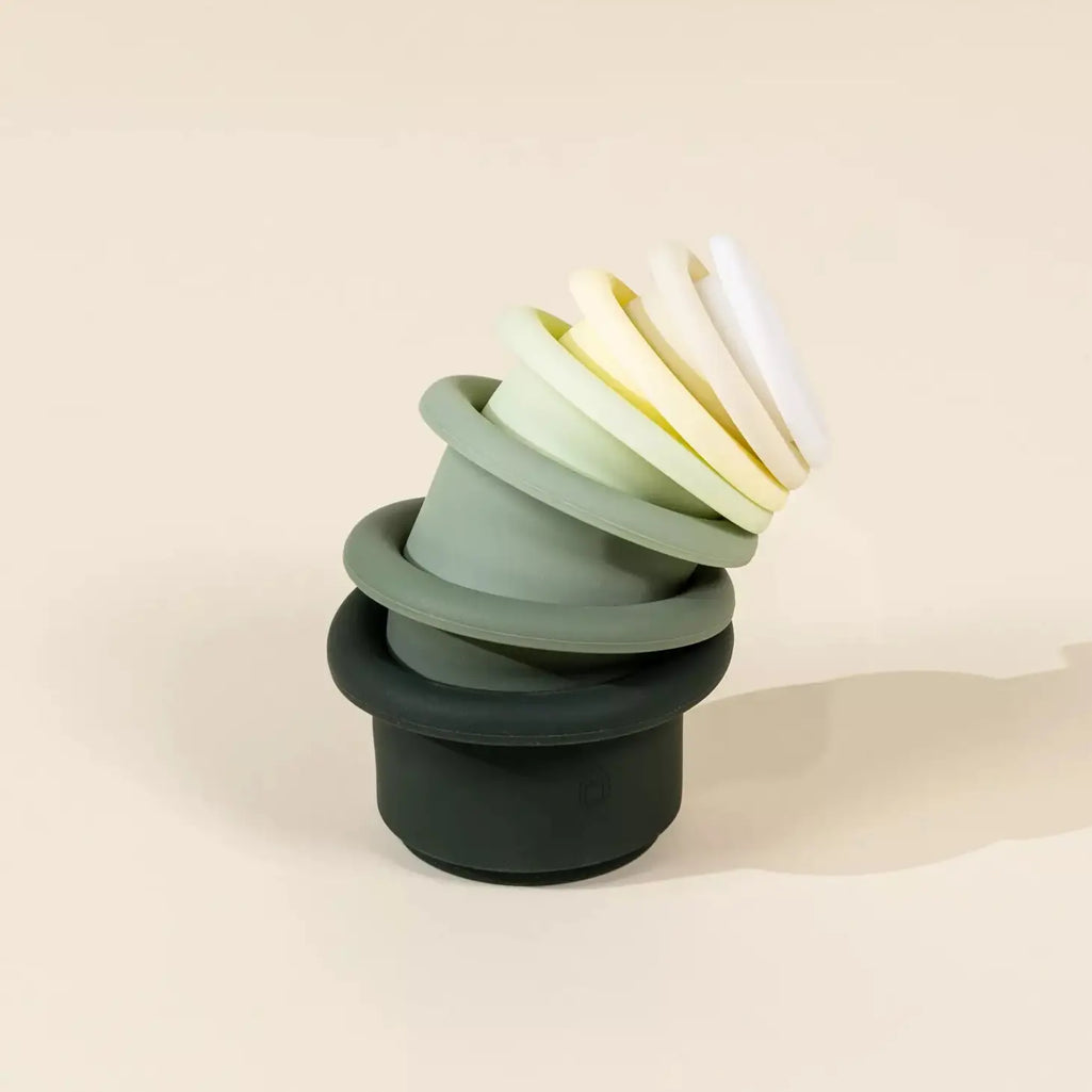 Silicone stacking cup bath toys from coco village