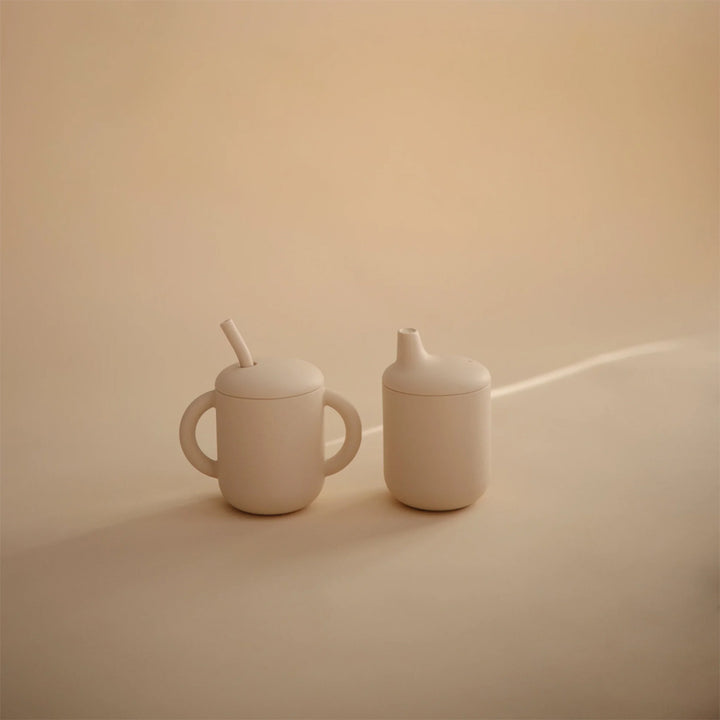 Mushie Children's Sippy Cups in Shifting Sand ideal for easy and stylish sipping