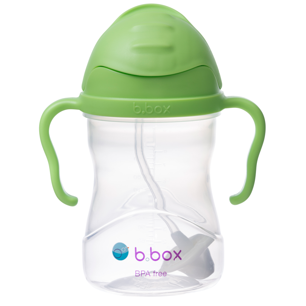 b box green apple sippy cup for toddlers and babies