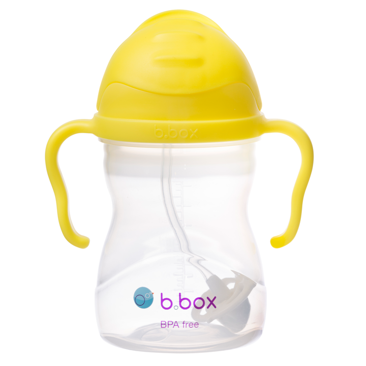 sippy cup with straw, baby sippy cup in lemon b.box
