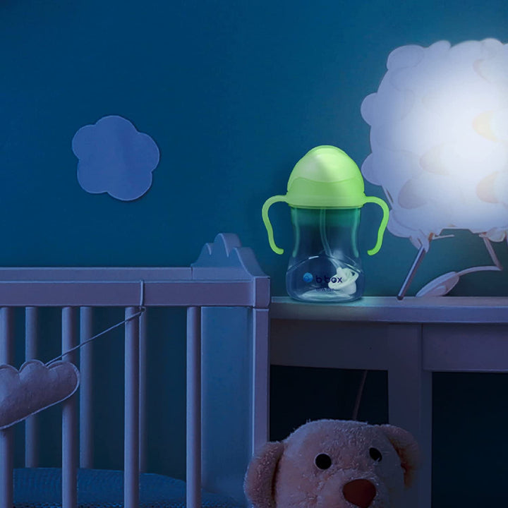bbox glow in the dark baby sippy cup in childs bedroom
