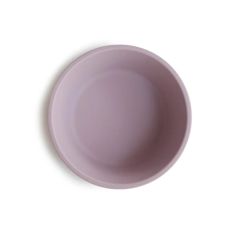 Mushie Silicone Baby Bowls in Soft Lilac offering easy cleaning and a non-slip design to ensure a mess-free feeding experience