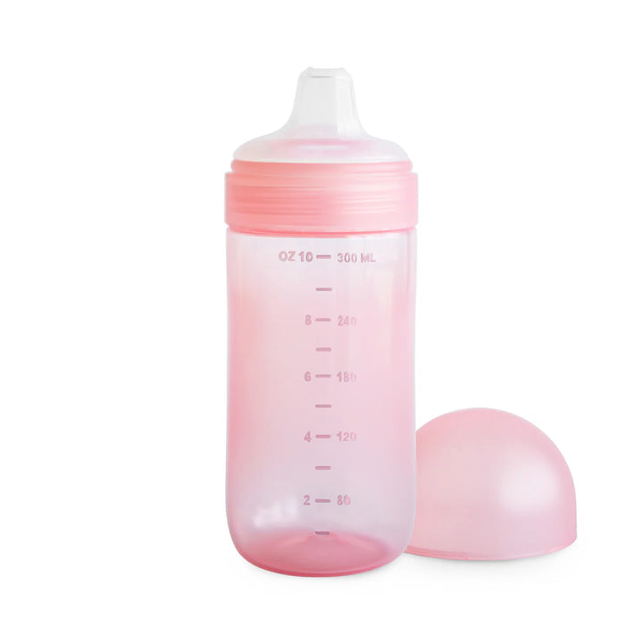 Mushie Soft Spout Sippy Cup in Peony - spill-resistant BPA-free cup for babies and toddlers 6 months plus