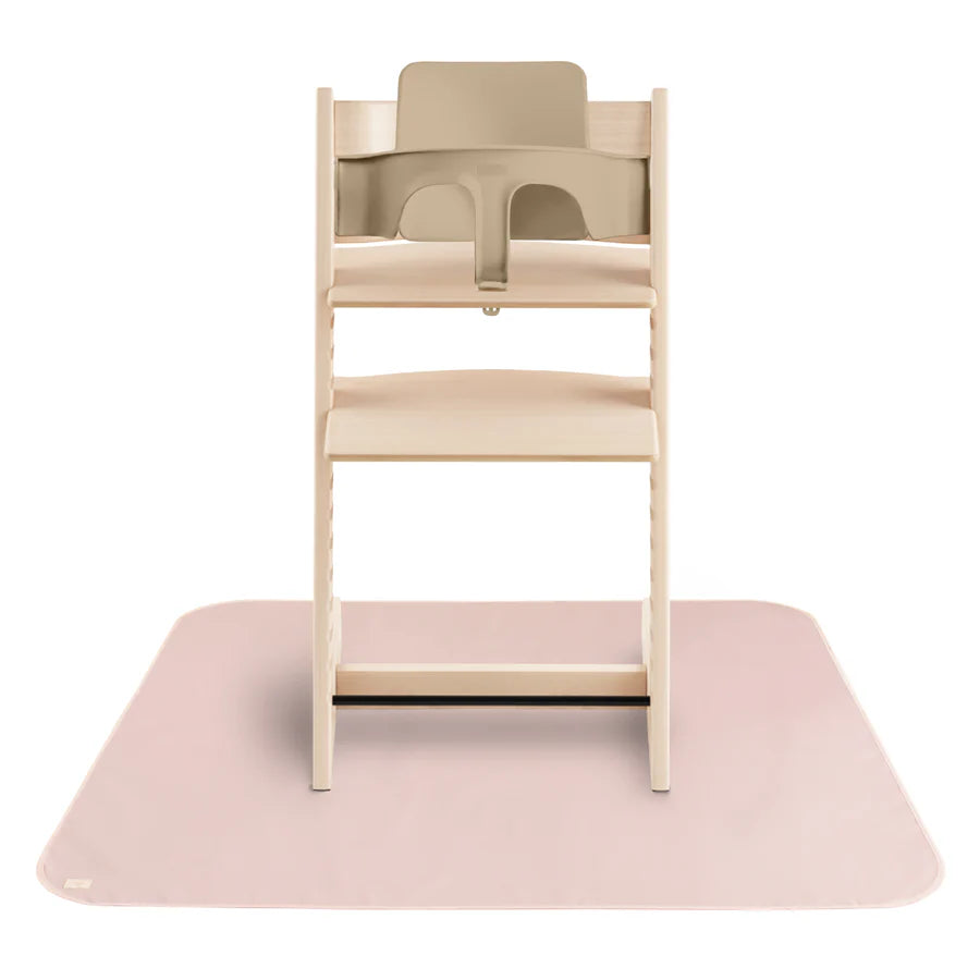 Mushie Splat Placemat in Blush Blush-colored Mushie Splat placemat offering functional and stylish floor protection