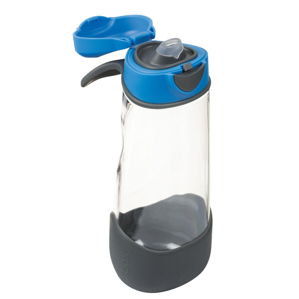 blue slate b.box sports spout water bottle 20oz