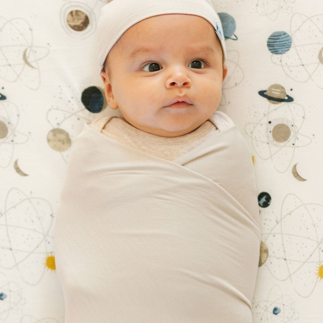 Little Unicorn Planets Stretch Knit Swaddle Blanket 2 Pack, infant muslin blankets for everyday use