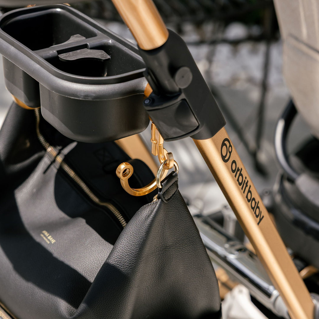Orbit baby G5 stroller hook set gold Stroller purse hook set 