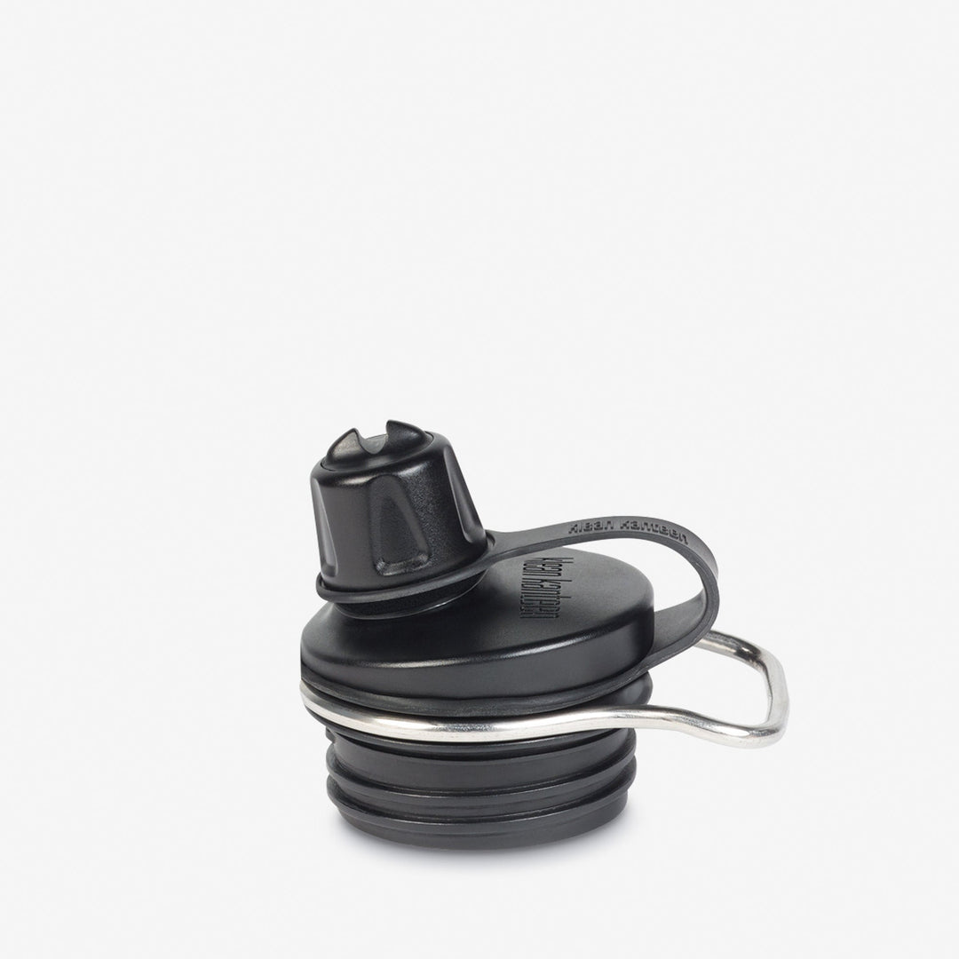 Klean Kanteen 32oz TKWide with Chug Cap in Black, minimalist design and easy to carry.