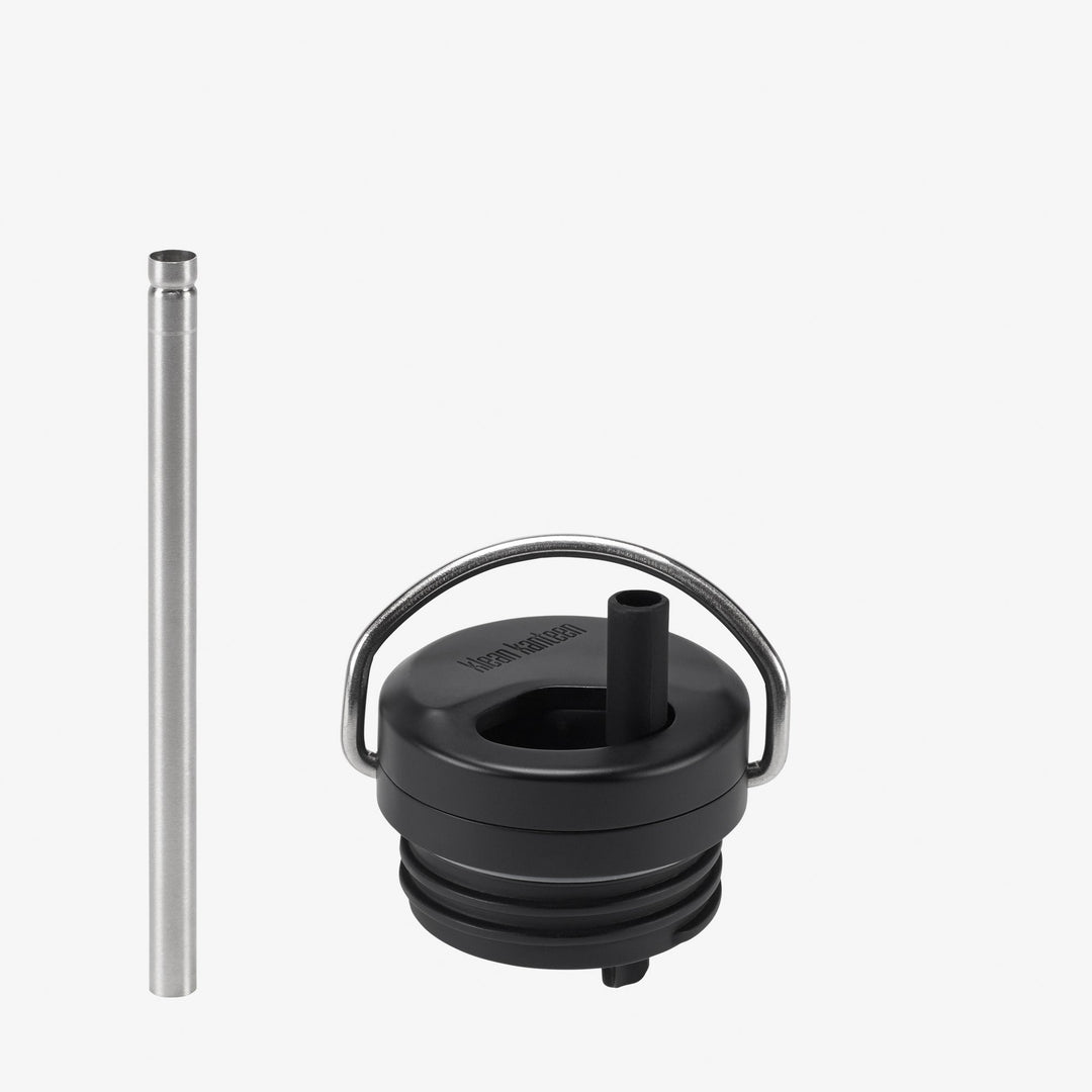 Detailed product image of Klean Kanteen Twist Cap, featuring built in straw and leak proof seal