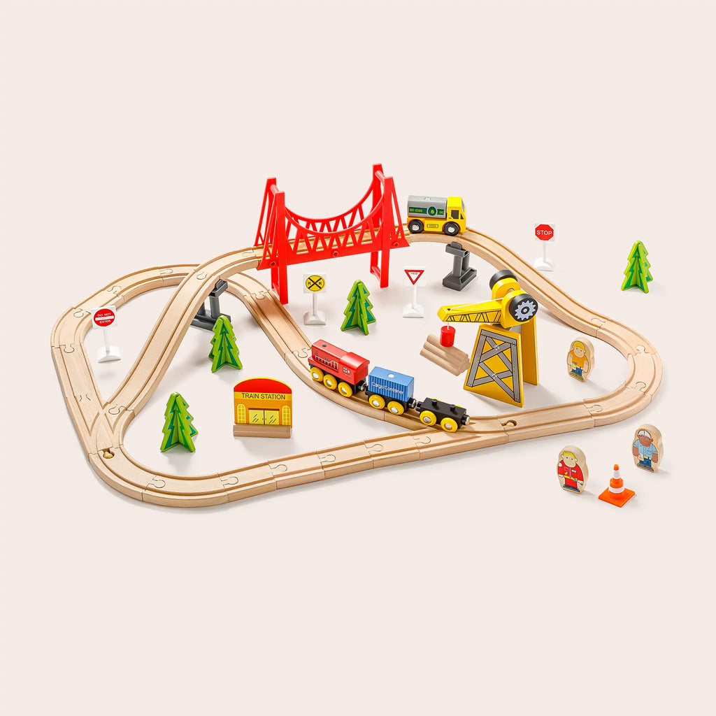 Tiny Land kids toys 55pc Train Set