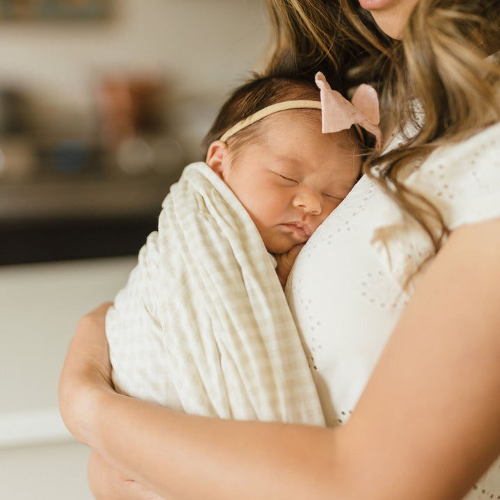Soft and breathable baby blanket by Little Unicorn, Stretch Knit Swaddle Blanket 2 Pack - Rainbows