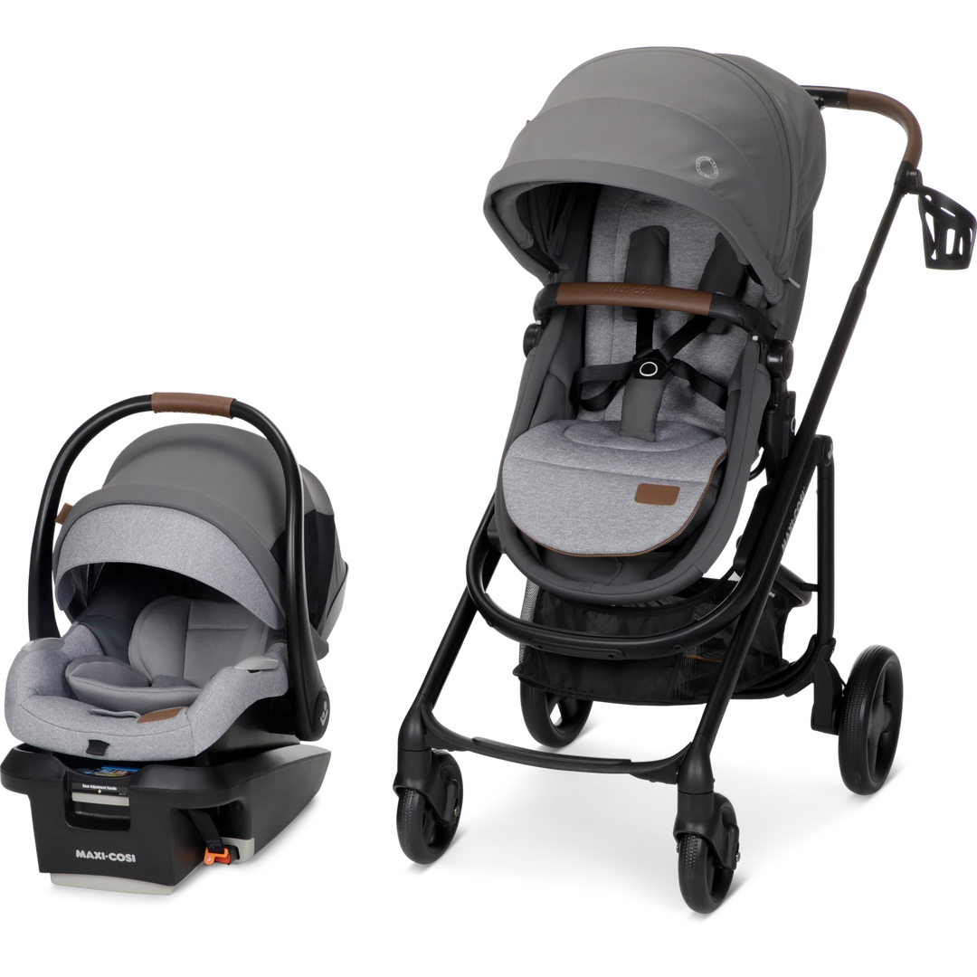 Maxi Cosi Tayla 5-in-1 Travel System in black, designed for convenience and safety, the best stroller travel system for your baby.