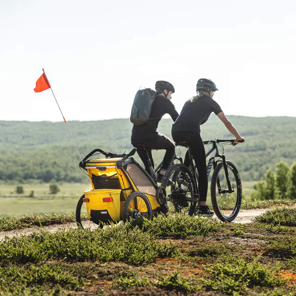 Thule Chariot Sport 1 bike trailer, a durable and adaptable child transport option.